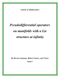 Đề tài "Pseudodifferential operators on manifolds with a Lie structure at infinity "