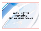 PHÁP LUẬT VỀ HỢP ĐỒNG TRONG KINH DOANH