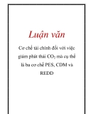 Luận văn: Cơ chế tài chính đối với việc giảm phát thải CO2 mà cụ thể là ba cơ chế PES, CDM và REDD