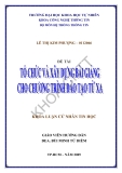 Luận văn: Tổ chức và xây dựng cho chương trình đào tạo từ xa