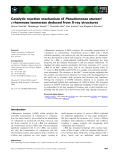 Báo cáo khoa học: Catalytic reaction mechanism of Pseudomonas stutzeri L-rhamnose isomerase deduced from X-ray structures