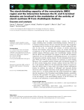 Báo cáo khoa học: The starch-binding capacity of the noncatalytic SBD2 region and the interaction between the N- and C-terminal domains are involved in the modulation of the activity of starch synthase III fromArabidopsis thaliana