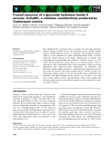 Báo cáo khoa học: Crystal structure of a glycoside hydrolase family 6 enzyme, CcCel6C, a cellulase constitutively produced by Coprinopsis cinerea