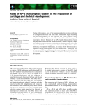 Báo cáo khoa học: Roles of AP-2 transcription factors in the regulation of cartilage and skeletal development
