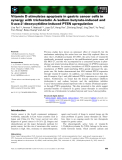 Báo cáo khoa học: Vitamin D stimulates apoptosis in gastric cancer cells in synergy with trichostatin A ⁄sodium butyrate-induced and 5-aza-2¢-deoxycytidine-induced PTEN upregulation