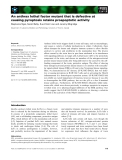 Báo cáo khoa học: An anthrax lethal factor mutant that is defective at causing pyroptosis retains proapoptotic activity