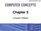 Chapter 3: Computer Software