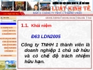 Công ty trách nhiệm hữa hạn một thành viên