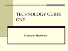 TECHNOLOGY GUIDE OUTLINE