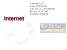 Khái niệm về Internet 