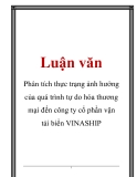 Luận văn: Phân tích thực trạng ảnh hưởng của quá trình tự do hóa thương mại đến công ty cổ phần vận tải biển VINASHIP