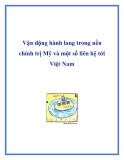 Vận động hành lang trong nền chính trị Mỹ và một số liên hệ tới Việt Nam