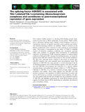 Báo cáo khoa học: The splicing factor ASF/SF2 is associated with TIA-1-related/ TIA-1-containing ribonucleoproteic complexes and contributes to post-transcriptional repression of gene expression