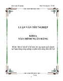 Luận văn: Một số vấn đề về kế toán cho vay ngoài quốc doanh tại Ngân hàng nông nghiệp và phát triển nông thôn Hà Nội