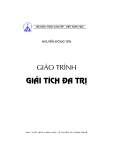 Giáo trình môn Toán: Giải tích đa trị