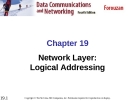 Chapter 19 Network Layer: Logical Addressing