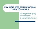 XÂY DỰNG WEB BÁN HÀNG TRỰC TUYẾN VỚI JOOMLA - TỔNG QUAN