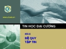 Tin học đại cương - bài 11: đệ quy tập tin