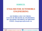 ENGLISH FOR AUTOMOBILE ENGINEERING-UNIT 8