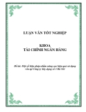 Luận văn: Một số biện pháp nhằm nâng cao hiệu quả sử dụng vốn tại Công ty Xây dựng số 3 Hà Nôi