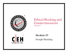 Module IV Google Hacking