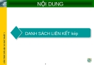 CẤU TRÚC DỮ LIỆU VÀ GIẢI THUẬT - CHƯƠNG 5: DANH SÁCH LIÊN KẾT KÉP