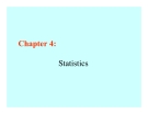 Chapter 4: Statistics