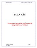  LUẬN VĂN:  Kĩ thuật ước lượng kênh truyền trong hệ thống OFDM của WIMAX.