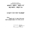 Luận văn: Thiết kế và thi công bộ thí nghiệm điện tử công suất