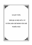 Luận văn: Mối quan hệ giữa tư tưởng Hồ Chí Minh với Chủ nghĩa Mác