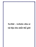 Scribd – website chia sẻ tài liệu lớn nhất thế giới