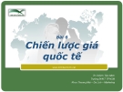 Chiến lược giá quốc tế