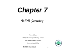 Chapter 7 : WEB Security