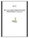  MÔ TẢ GIAO DIỆN WEBSITE BÁN ĐIỆN THOẠI DI ĐỘNG (Version 2.0)