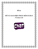  MÔ TẢ GIAO DIỆN PHẦN MỀM ECHAT (Version 1.0)