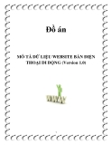  MÔ TẢ DỮ LIỆU WEBSITE BÁN ĐIỆN THOẠI DI ĐỘNG (Version 1.0)