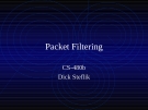 Packet Filtering