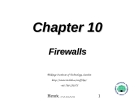 Thuật ngữ Firewalls