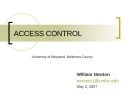 ACCESS CONTROL