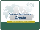 Backup and Restore in Oracle