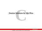 Practice Solutions for SQL*Plus