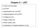 Data Structures and Algorithms - Chapter 2: LIST