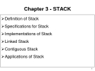 Data Structures and Algorithms - Chapter 3 -STACK