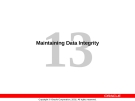 Maintaining Data Integrity