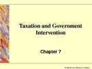 Taxation and Government Intervention