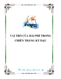 VAI TRÒ CỦA HẢI PHỈ TRONG CHIẾN THẮNG KỶ DẬU