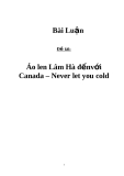 Đề Tài: Xuất khẩu áo len Lâm Hà sang Canada