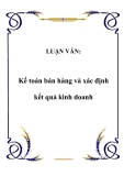 LUẬN VĂN:  Kế toán bán hàng và xác định kết quả kinh doanh