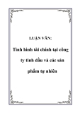 LUẬN VĂN:  Tình hình tài chính tại công ty tinh dầu và các sản phẩm tự nhiên