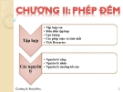 Chương II: Phép Đếm
